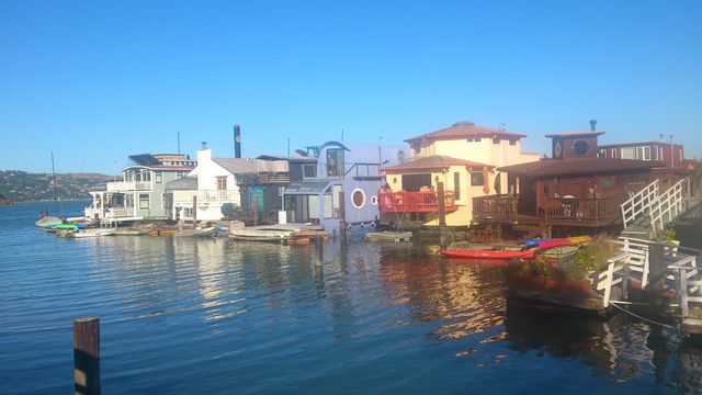 Les maisons flottantes de Sausalito