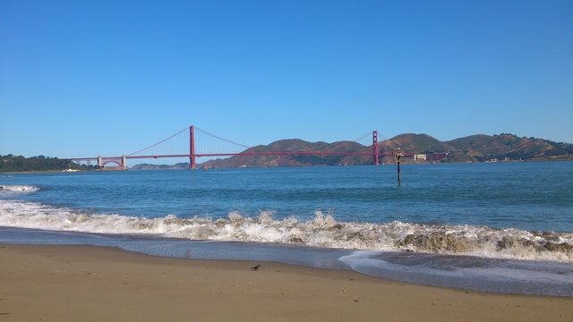 Le Golden Gate depuis la baie