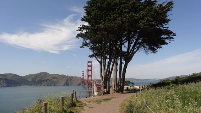 Le Golden Gate sans brouillard